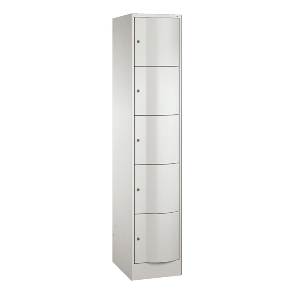 C+P Locker cabinet Resisto 5 compartments H1950B396D540 mm No 8570-172|S10000 - Clothes locker (workshop)