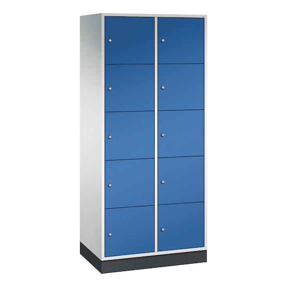 C+P XL locker cabinet Intro, 10 compartments, H1950B820D490 mm No. 8570-202|S10002 - Clothes locker (workshop)