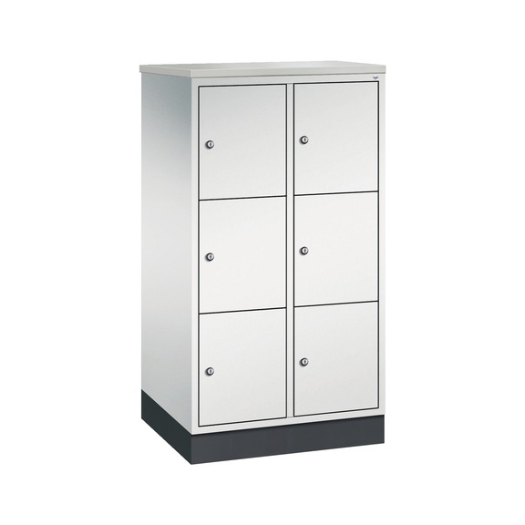 C+P Schließfachschrank Intro, 6 Fächer, H1255B620T490 mm, Nr. 8573-201|S10278 - Kleiderspind (Werkstatt)