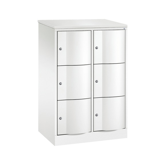C+P Locker cabinet Resisto 6 compartments H1255B772D540 mm No 8573-272|S10350 - Clothes locker (workshop)