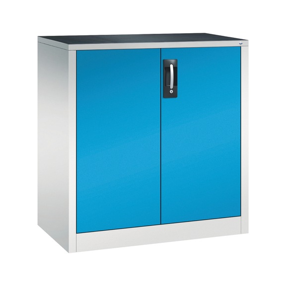 C+P Workshop cupboard, H1000B930D500 mm, light gray/light blue No. 8821-000|S10201 - Workshop cabinet
