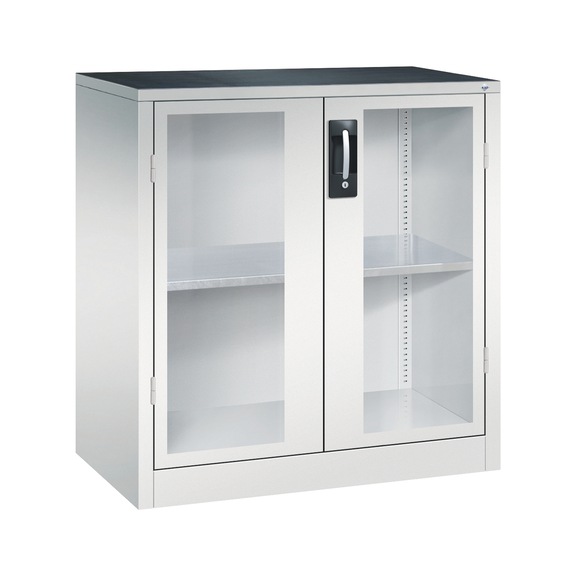 C+P Workshop cupboard with window, H1000W930D500 mm, No. 8821-055|S10188 - Workshop cabinet