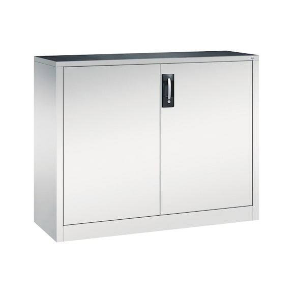 C+P Workshop cupboard, H1000B1200D400 mm, light gray No. 8830-000|S10202 - Workshop cabinet