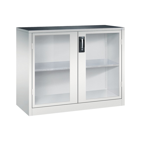 C+P Workshop cupboard with window, H1000B1200D500 mm, No. 8831-055|S10177 - Workshop cabinet