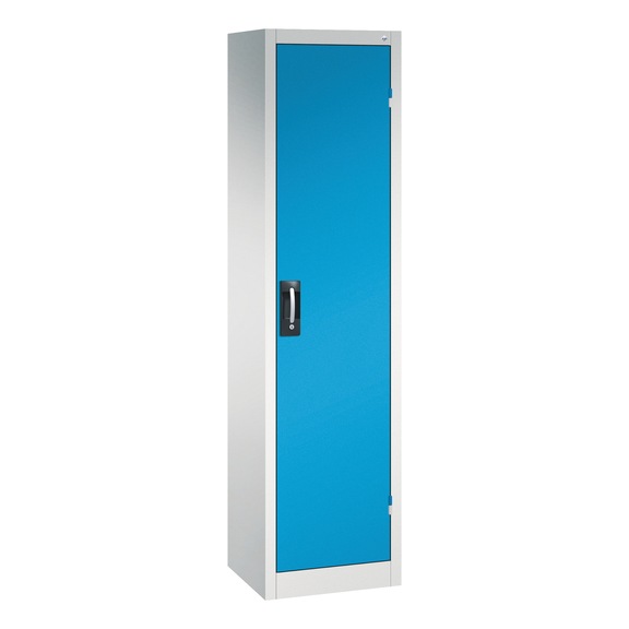 C+P Workshop cupboard H1950B502D400 mm light gray/light blue No 8900-05|S10034 - Workshop cabinet