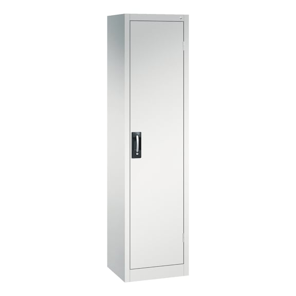 C+P Heavy-duty cupboard, H1950B502D400 mm, light gray No. 8900-052|S10062 - Workshop cabinet