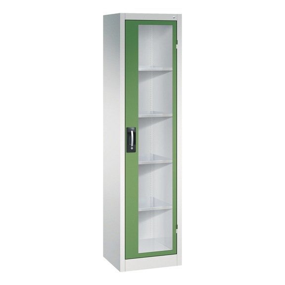 C+P Workshop cupboard with window, H1950B502D400 mm, No. 8900-055|S10033 - Workshop cabinet