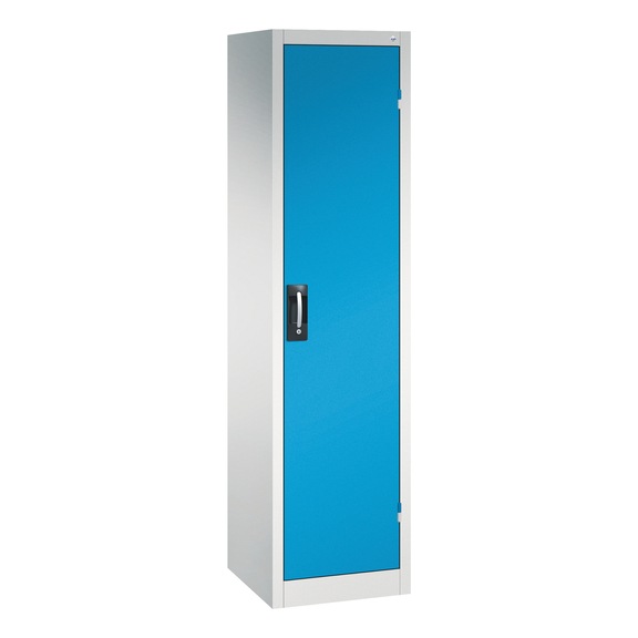 C+P Workshop cupboard H1950B502D500 mm light gray/light blue No 8901-05|S10038 - Workshop cabinet
