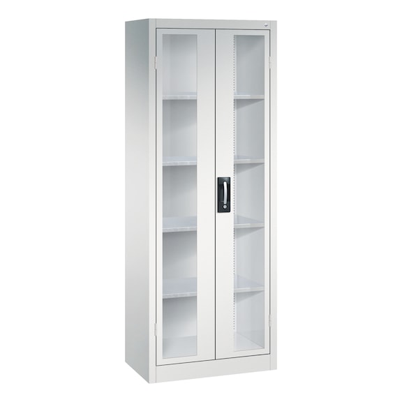 C+P Workshop cupboard with window, H1950B700D400 mm, No. 8910-055|S10031 - Workshop cabinet