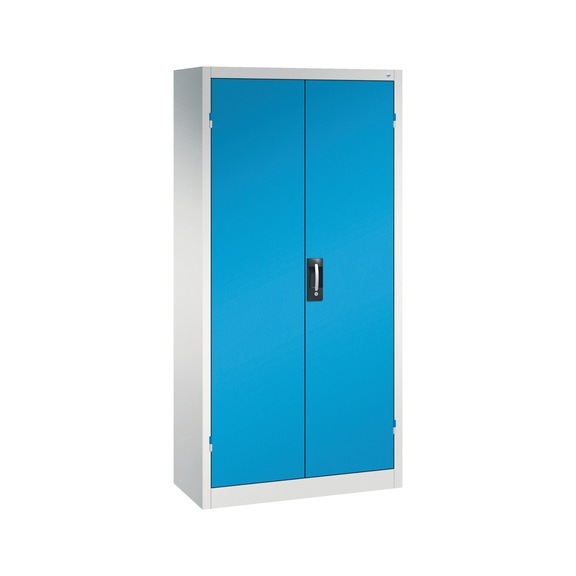 C+P Workshop cupboard H1950B930D400 mm light gray/light blue No 8920-05|S10118 - Workshop cabinet