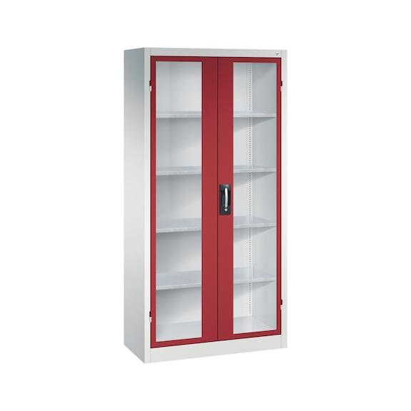 C+P Workshop cupboard with window, H1950B930D400 mm, No. 8920-055|S10110 - Workshop cabinet