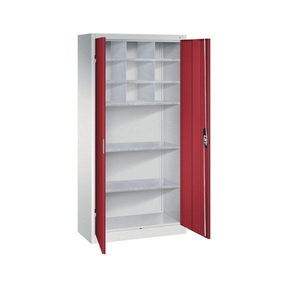 C+P Workshop cupboard with 9 compartments H1950B930D400 mm No 8920-3145|S10003 - Workshop cabinet