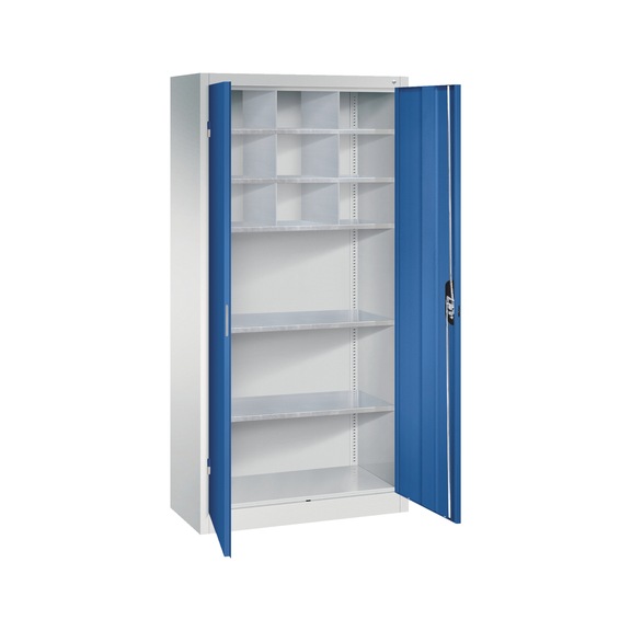 C+P Workshop cupboard with 9 compartments H1950B930D400 mm No 8920-3145|S10004 - Workshop cabinet