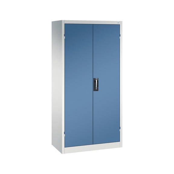 C+P Workshop cupboard H1950B930D500 mm light gray/light blue No 8921-05|S10113 - Workshop cabinet