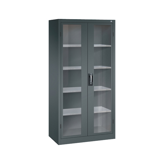 C+P Workshop cupboard with window, H1950W930D500 mm, No. 8921-055|S10118 - Workshop cabinet