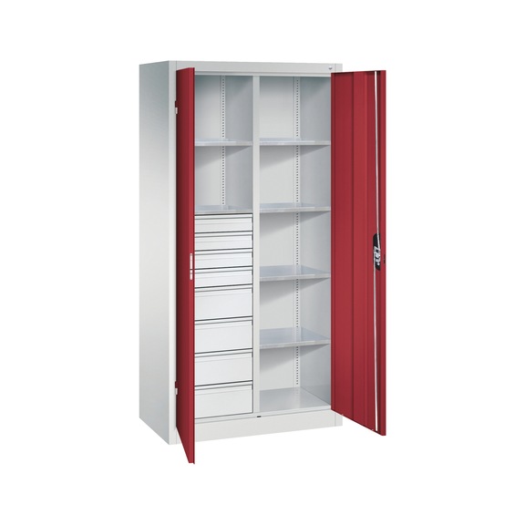 C+P Workshop cupboard with 8 drawers, H1950B930D500 mm, No. 8921-3055|S10005 - Workshop cabinet