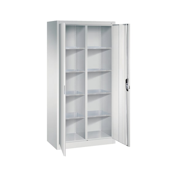 C+P Workshop cabinet 10 compartments, H1950B930D500 mm, light gray No. 8921-311|S10192 - Clothes locker (workshop)
