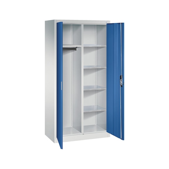 C+P Workshop cupboard with wardrobe section, H1950B930D500 mm, No. 8921-312|S10248 - Clothes locker (workshop)