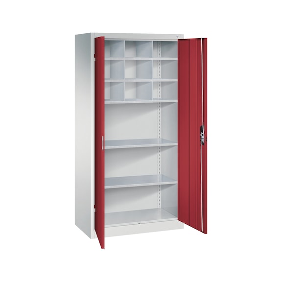 C+P Workshop cupboard with 9 compartments H1950B930D500 mm No 8921-3145|S10001 - Workshop cabinet