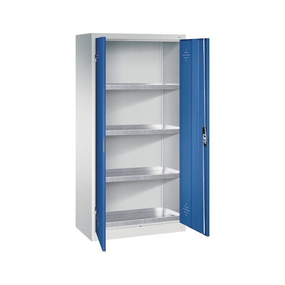 C+P Environmental cupboard with steel trays, H1950B930D500 mm, No. 8921-3155|S10005 - Environmental cabinet (hazardous materials)