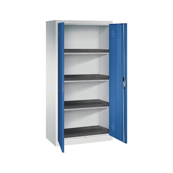 C+P Environmental cupboard with PE trays, H1950B930D500 mm, No. 8921-316|S10127 - Environmental cabinet (hazardous materials)