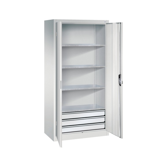 C+P Werkstattschrank mit Schubladenaden, H1950B930T500 mm, Nr. 8921-503|S10128 - Werkstattschrank