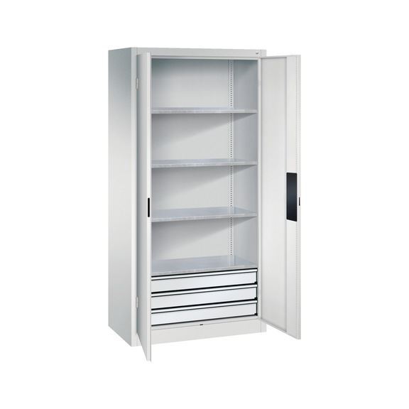 C+P Heavy-duty cupboard with drawers, H1950B930D500 mm, No. 8921-523|S10073 - Workshop cabinet