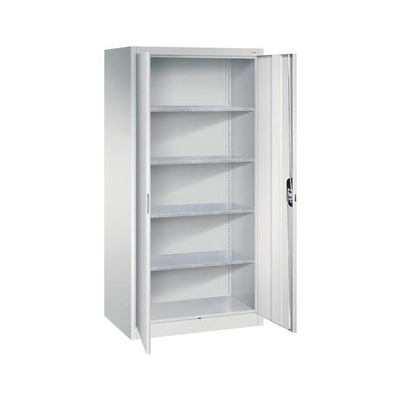 C+P Workshop cupboard, H1950W930D600 mm, light gray No. 8922-00|S10551 - Workshop cabinet