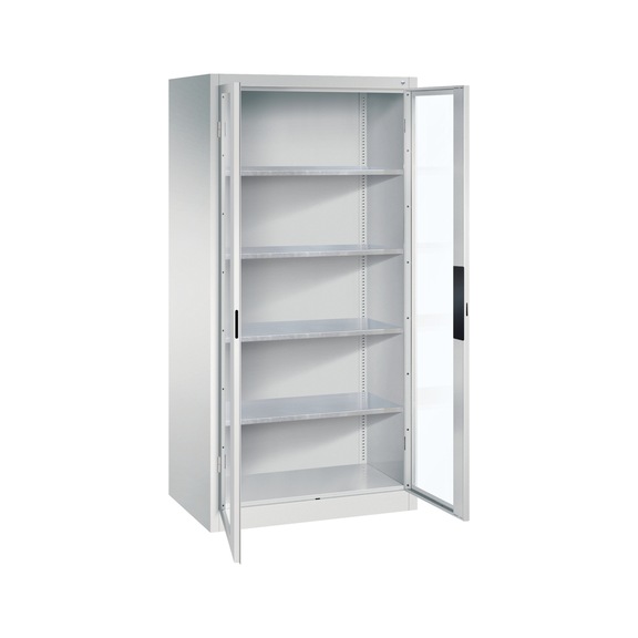 C+P Workshop cupboard with window, H1950B930D600 mm, No. 8922-055|S10123 - Workshop cabinet
