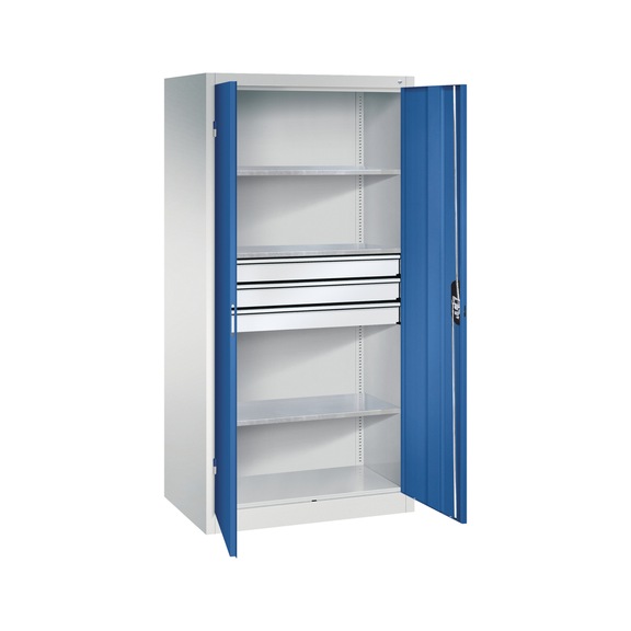 C+P Workshop cupboard with drawers, H1950W930D600 mm, No. 8922-5030|S10115 - Workshop cabinet