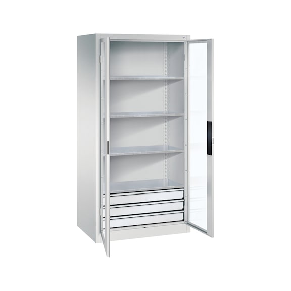 C+P Workshop cupboard, H1950B930D600 mm, No. 8922-553|S10016 - Workshop cabinet