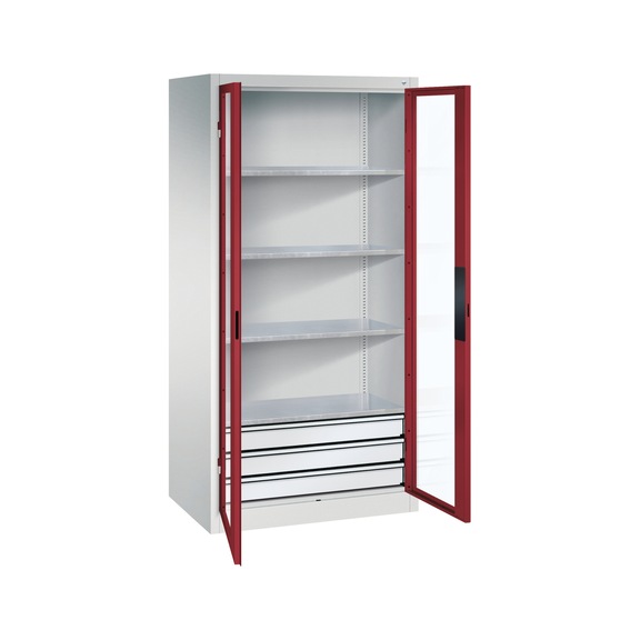 C+P Workshop cupboard, H1950B930D600 mm, No. 8922-553|S10039 - Workshop cabinet