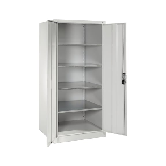 C+P Workshop cupboard, H1950B930D800 mm, light gray No. 8924-00|S10164 - Workshop cabinet