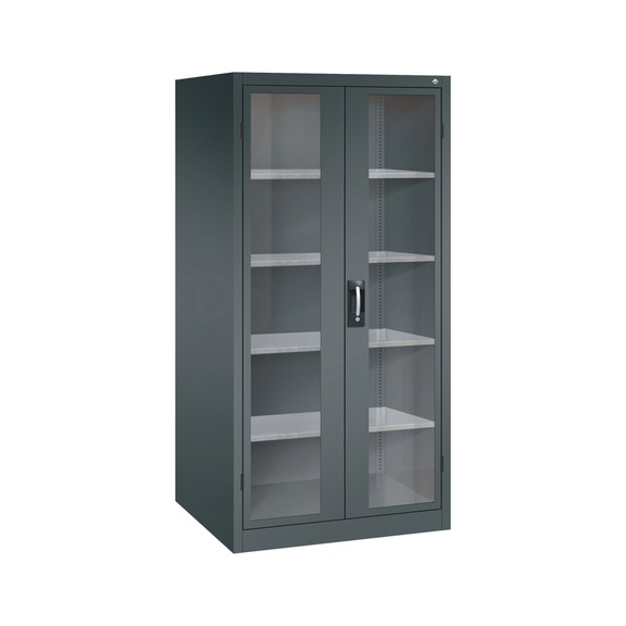 C+P Workshop cupboard with window, H1950B930D800 mm, No. 8924-055|S10022 - Workshop cabinet