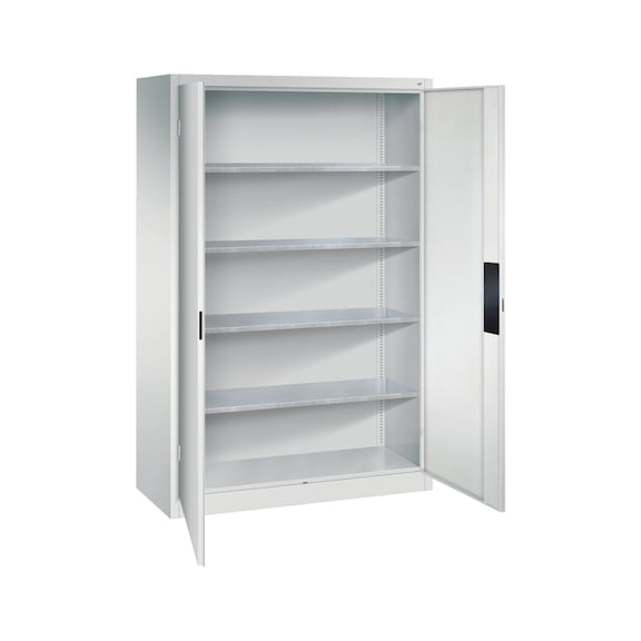 C+P Heavy-duty cupboard, H1950B1200D500 mm, light gray No. 8931-052|S10279 - Workshop cabinet