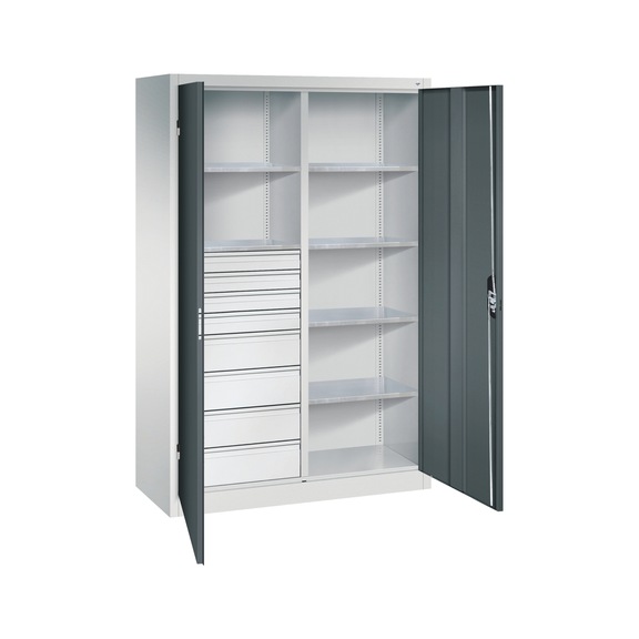 C+P Workshop cupboard with 8 drawers, H1950B1200D500 mm, No. 8931-3055|S10007 - Workshop cabinet