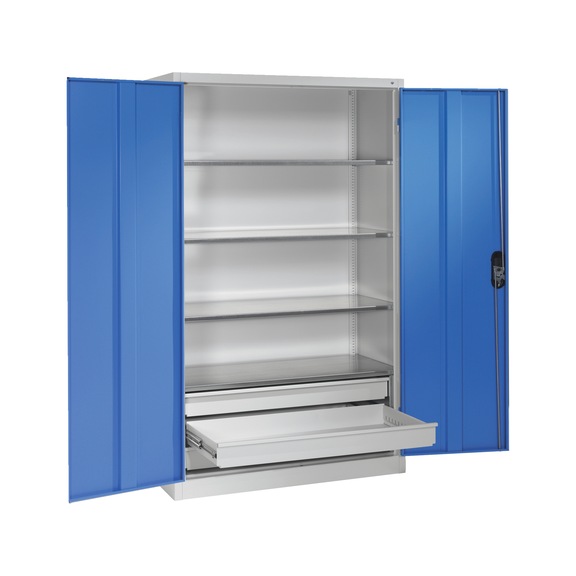 C+P workshop cupboard with drawer fronts, H1950B1200D500 mm, No. 8931-503|S10299 - Workshop cabinet