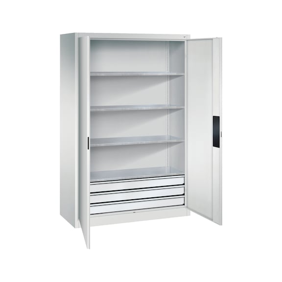 C+P Schwerlastschrank mit Schubladenaden, H1950B1200T500 mm, Nr. 8931-523|S10055 - Werkstattschrank