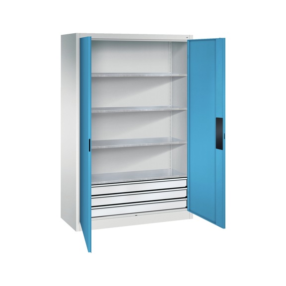 C+P Schwerlastschrank mit Schubladenaden, H1950B1200T500 mm, Nr. 8931-523|S10056 - Werkstattschrank