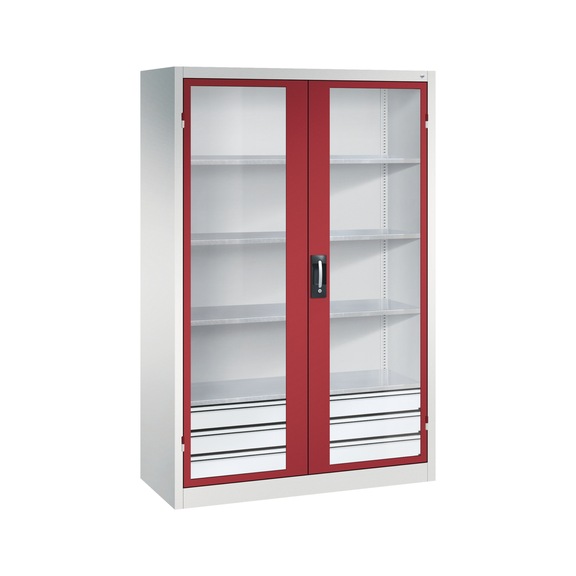 C+P Workshop cupboard, H1950B1200D500 mm No. 8931-553|S10089 - Workshop cabinet