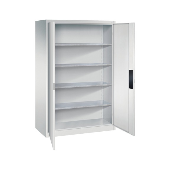 C+P Heavy-duty cupboard, H1950B1200D600 mm, light gray No. 8932-052|S10293 - Workshop cabinet