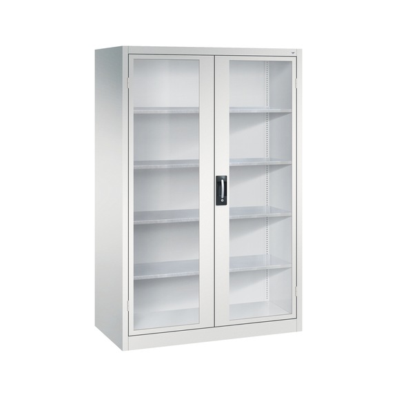 C+P Workshop cupboard with window, H1950B1200D600 mm, No. 8932-055|S10128 - Workshop cabinet