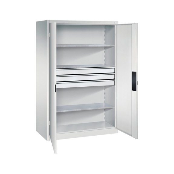C+P Heavy-duty cupboard with drawers, H1950B1200D600 mm, No. 8932-5230|S10133 - Workshop cabinet