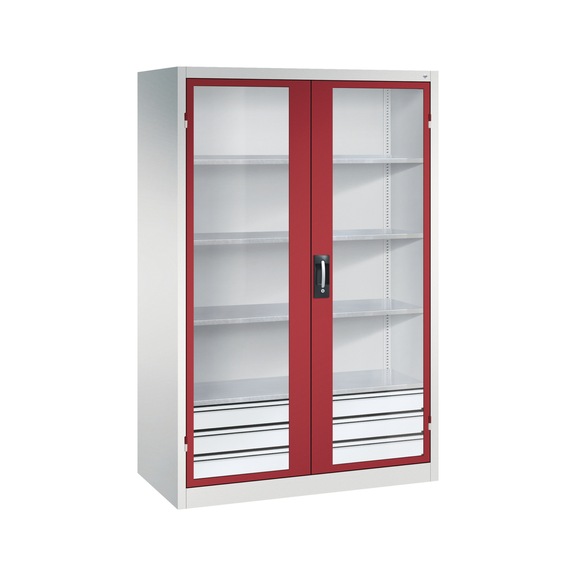 C+P Workshop cupboard, H1950B1200D600 mm No. 8932-553|S10048 - Workshop cabinet
