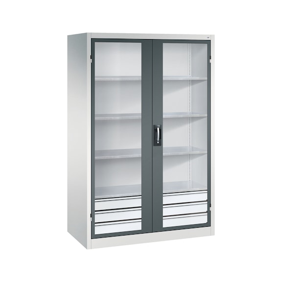C+P Workshop cupboard, H1950B1200D600 mm No. 8932-553|S10064 - Workshop cabinet