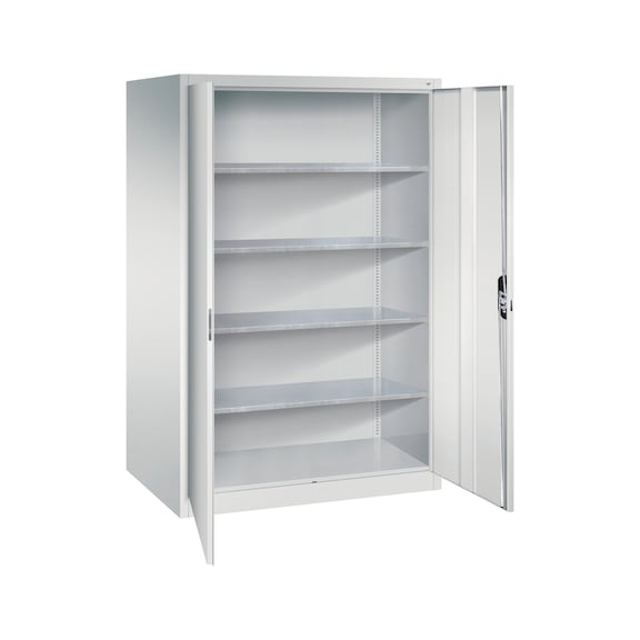 C+P Workshop cupboard, H1950B1200D800 mm, light gray No. 8934-00|S10194 - Workshop cabinet