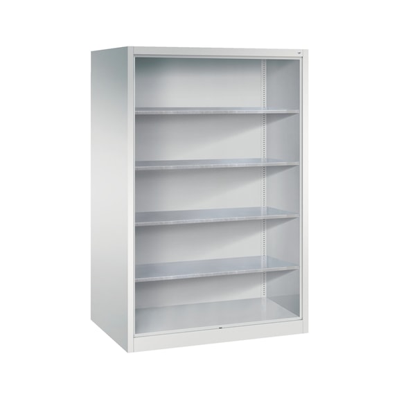 C+P Workshop shelf with rear panel Series 89, H1950B1200D800 mm, No. 8934-02|S10001 - Shelving (workshop)
