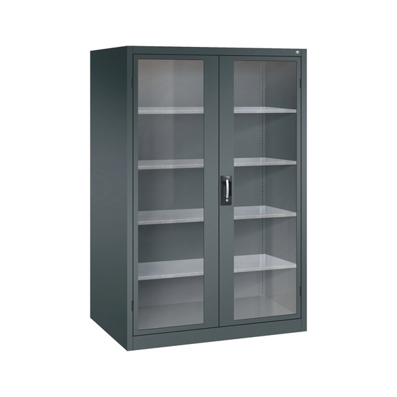 C+P Workshop cupboard with window, H1950B1200D800 mm, No. 8934-055|S10020 - Workshop cabinet