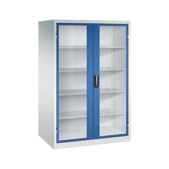C+P Workshop cupboard with window, H1950B1200D800 mm, No. 8934-055|S10119 - Workshop cabinet