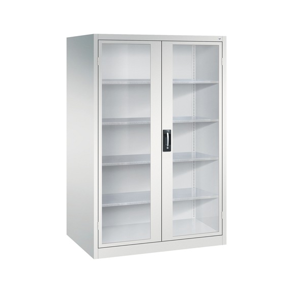 C+P Workshop cupboard with window, H1950B1200D800 mm, No. 8934-055|S10118 - Workshop cabinet